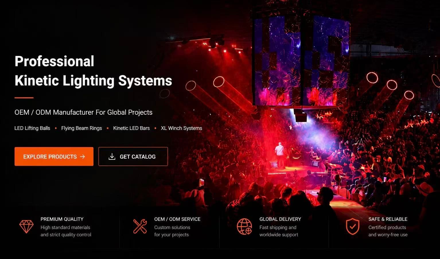 Concerts & Tours kinetic lighting solution